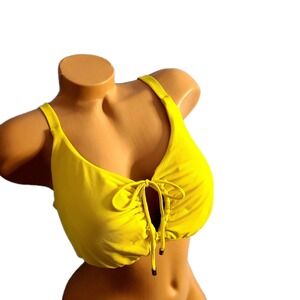 Sunsets swimwear Bikini Top Women's swimsuit top Size 40E  Yellow